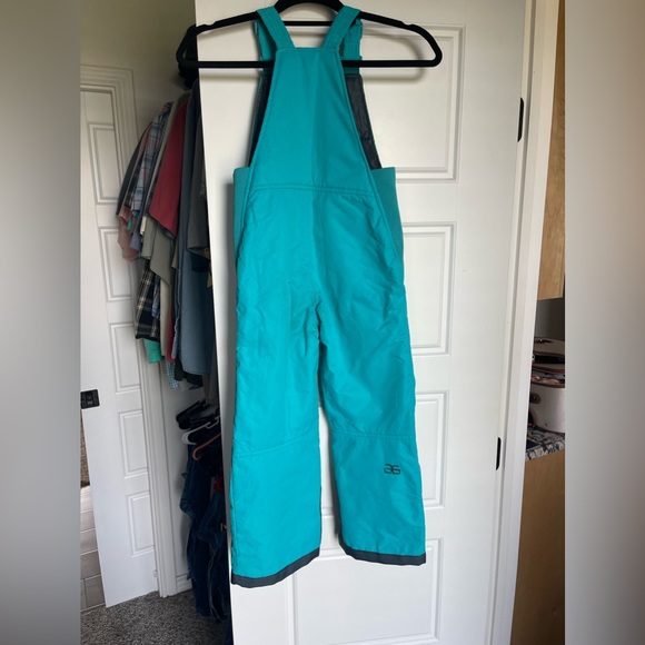 Arctix Youth XS Insulated Snow Bibs Teal Blue - Picture 2 of 6
